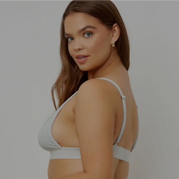 Frankies Bikinis Gabrielle top Sz XL Gray - Picture 2 of 8